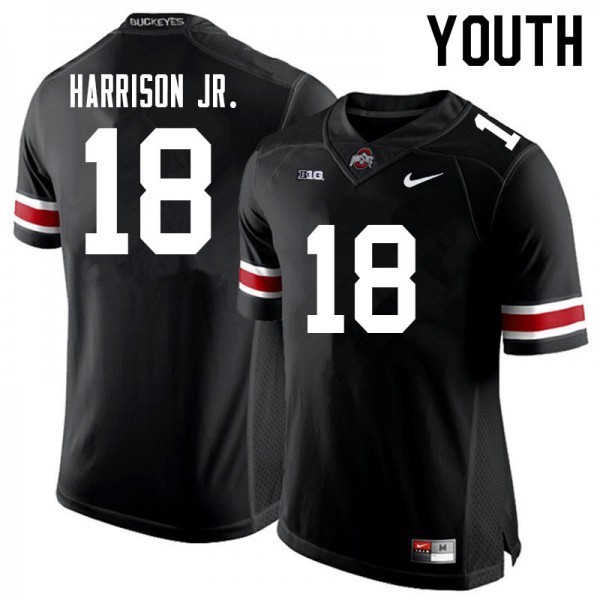 Ohio State Buckeyes #18 Marvin Harrison Jr. Football Youth Alumni Jersey Black OSU56200